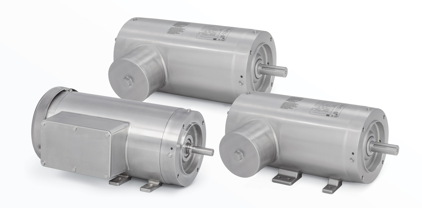 Food safe stainless steel motors